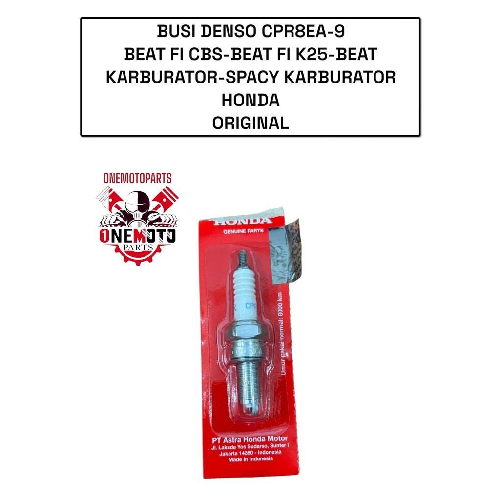 DENSO CPR8EA-9 BEAT FI K25 CBS SPACY CARBURETOR HONDA 31916-KRM-841 เดิม