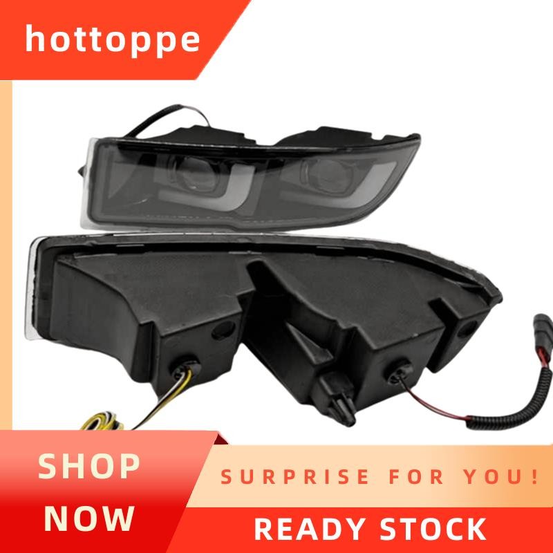 hottoppeFog Light Daytime Running Light ไฟเลี้ยวสําหรับ Prado 120 GRJ120 FJ120 LC120 LED DRL รถสําหร