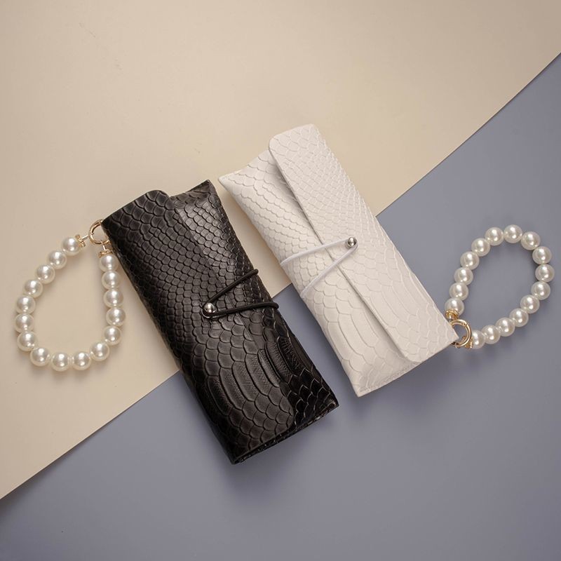 แบบพกพาลายจระเข้แฮนด์เมดหนังแว่นกันแดดกรณีผู้ชายแว่นกันแดดแว่นตากรณีผู้หญิงแว่นตากระเป๋าแว่นตากระเป๋