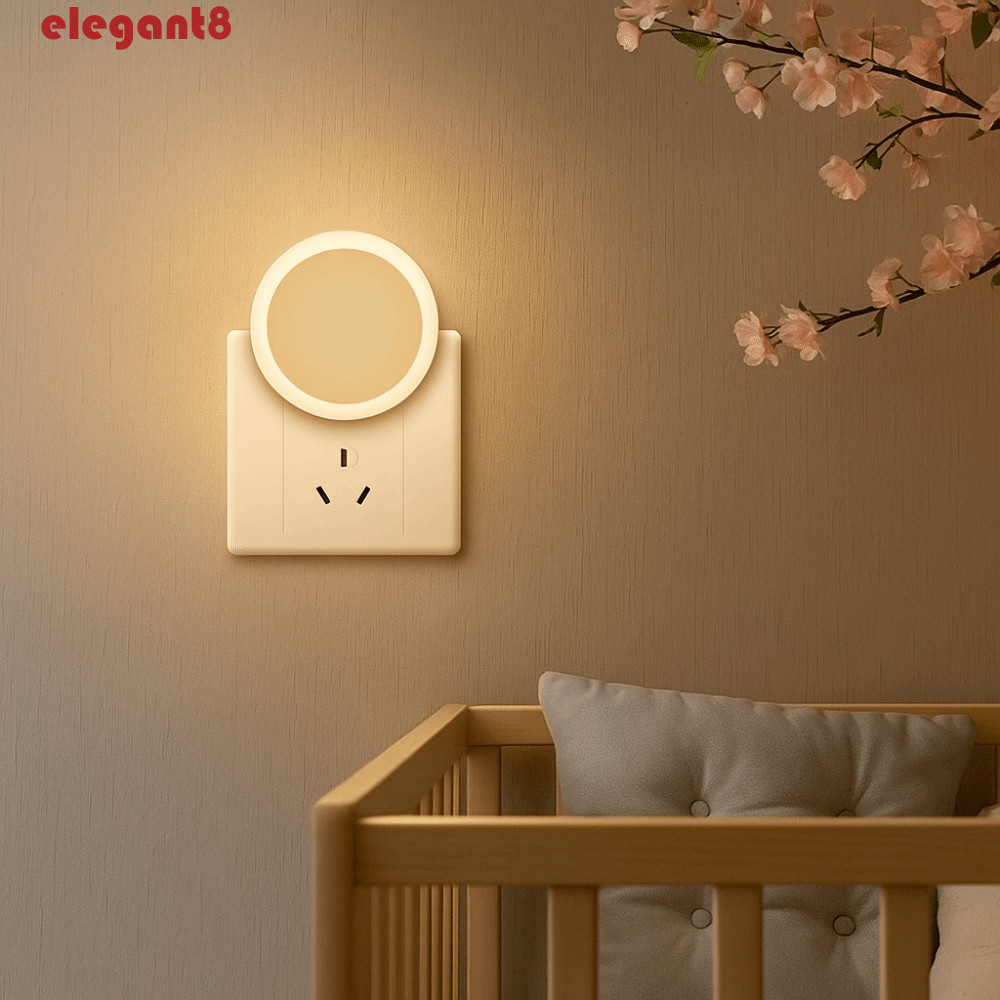 ไฟเซ็นเซอร์ปลั๊ก สง่างาม ไฟกลางคืนประหยัดพลังงานแสงอ่อนประหยัดพลังงานประหยัดพลังงานเซ็นเซอร์เหนี่ยวนําที่มีประสิทธิภาพปลั๊กประเภทเซ็นเซอร์อัตโนมัติไฟประหยัดพลังงานใช