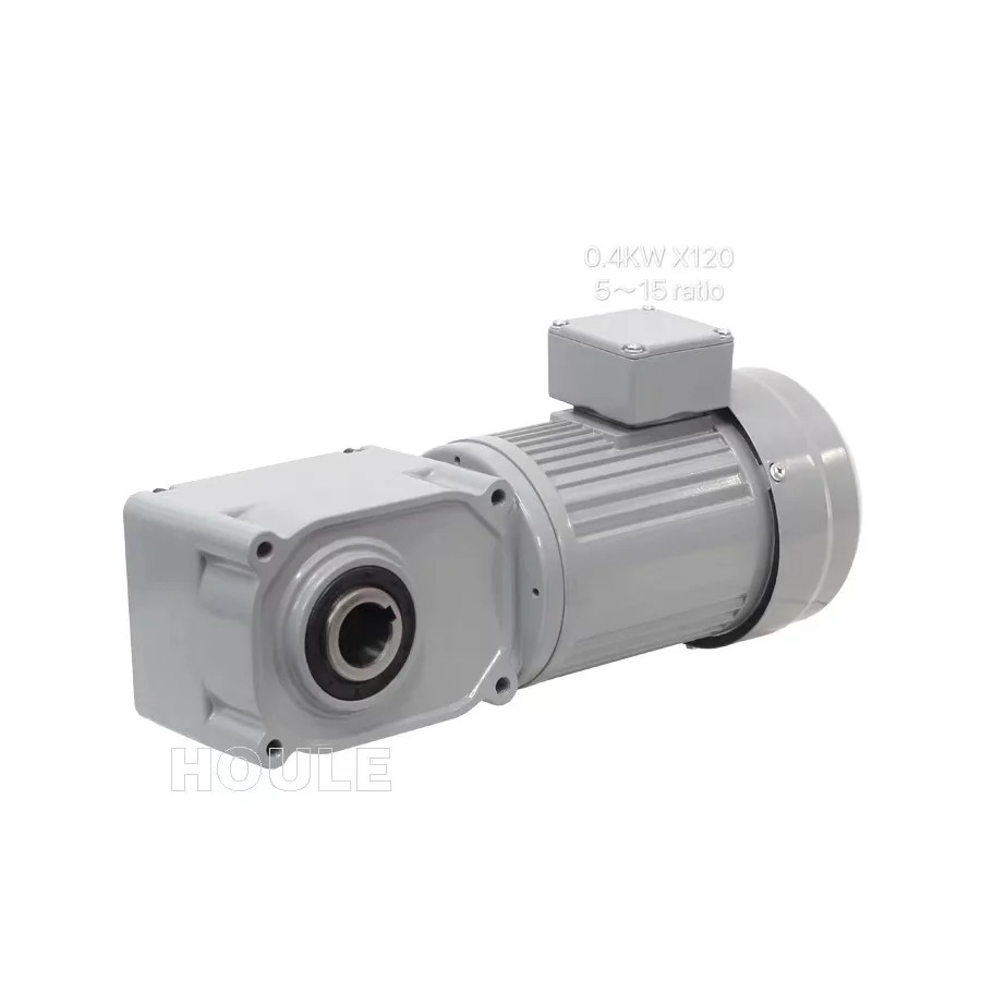 ใหม่ 0.4KW 1-PHASE/3-PHASE 5 ~ 15 Ratio F3S ประเภท Hollow Shaft Reduction Motor