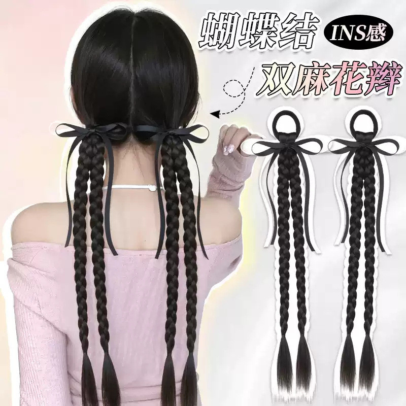 ไฮไลท์ผม ผมเปียปลอม วิกผม Braids หญิง Twist Braids Influencer บัลเล่ต์สไตล์ Braids มวย Braids สกปรก 