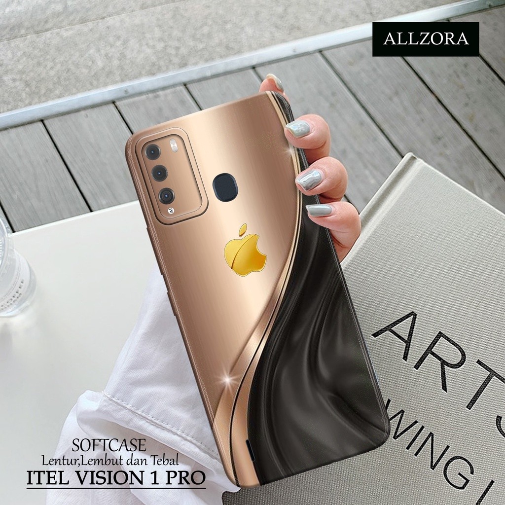 ALLZORA - เคส Itel Vision 1 Pro ล่าสุด - เคสแฟชั่นแบรนด์ - Pro Camera Softcase - เคสโทรศัพท์ Itel Vi