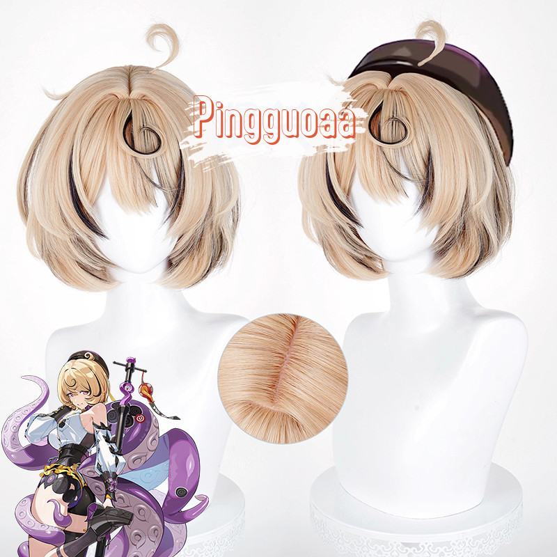 【Manmei】Zenless Zone Zero Yidhari Cosplay Wig 30cm Heat Resistant Synthetic Hair