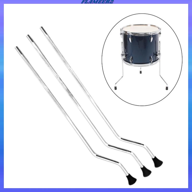 [Flameer2] 3x Stable Metal Drum Legs Drum Stand Words for Drum Kit Tom Drum Jazz Drum