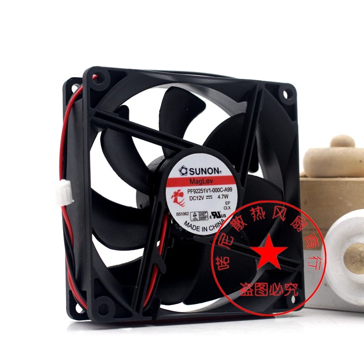 PF92251V1-000C-A99 DC12V 4.10 W 9225 SUNON Built Original พัดลมพัดลม