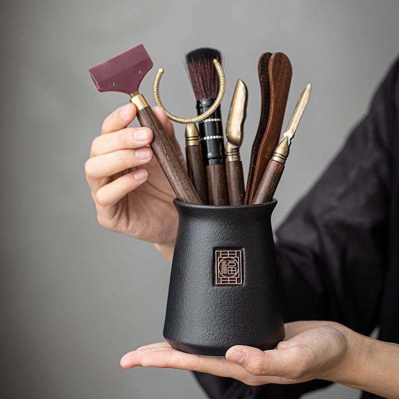 Hot Sale#Tea Ceremony Six Gentlemen Set Kung Fu Tea Set Accessories Complete Tea Table Tea Stand Tea