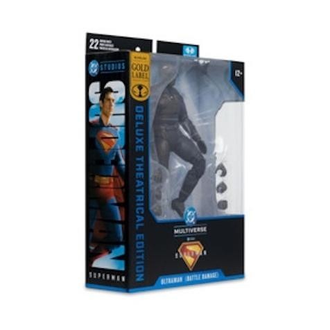 MCFARLANE TOYS DELUXE THETRICAL EDITION -DC MULTIVERSE - ULTRAMAN (BATTLE DAMAGE) SUPERMAN - GOLD LA