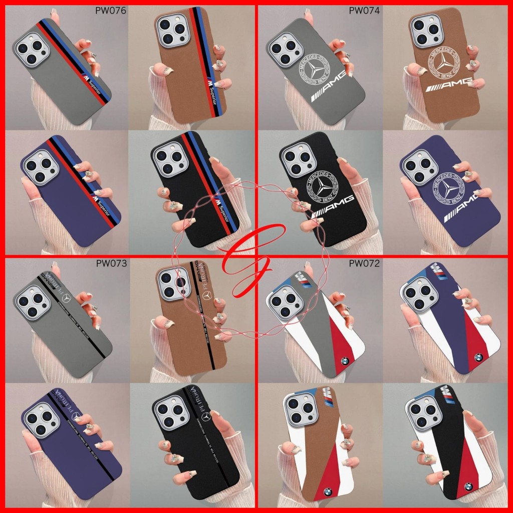 SOFTCASE BEN LEATHER MOTIF โลโก้แบรนด์ IPHONE 14 14 PRO 14 PLUS 14 PRO MAX 15 15 PRO 15 PLUS 15 PRO 