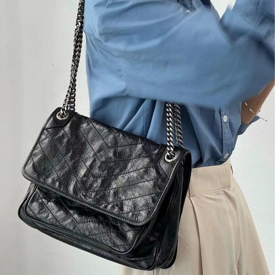 W Yang Shulin Bag niki Postman Bag niki Postman Oil Poplar Shulin Bag Niki Postman Oil Wax Leather D