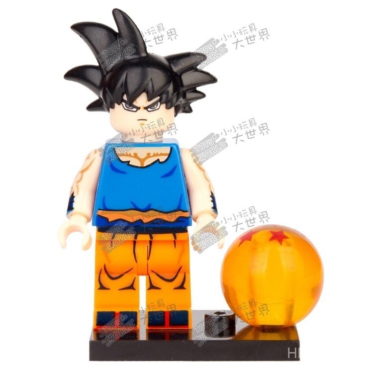 สินค้าใหม่ Building Block Minifigure Dragon Ball Super Saiyan XP068 Son Goku Third Party ประกอบของเล