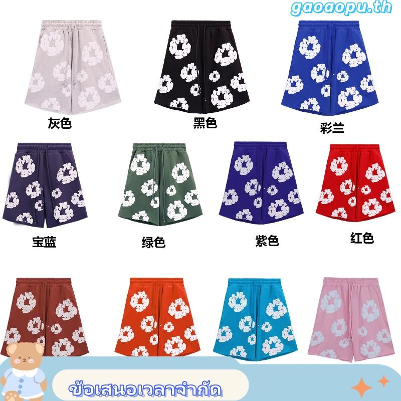 ✨  พร้อมส่ง ✨Denim TEARS กางเกงขาสั้น ผ้าฝ้าย ลาย Kapok