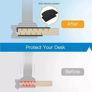 แผ่นรองกระจัง Monitor Arm Reinforcement Plate สำหรับติดตั้งขาตั้งจอคอมแบบหนีบกับโต๊ะ