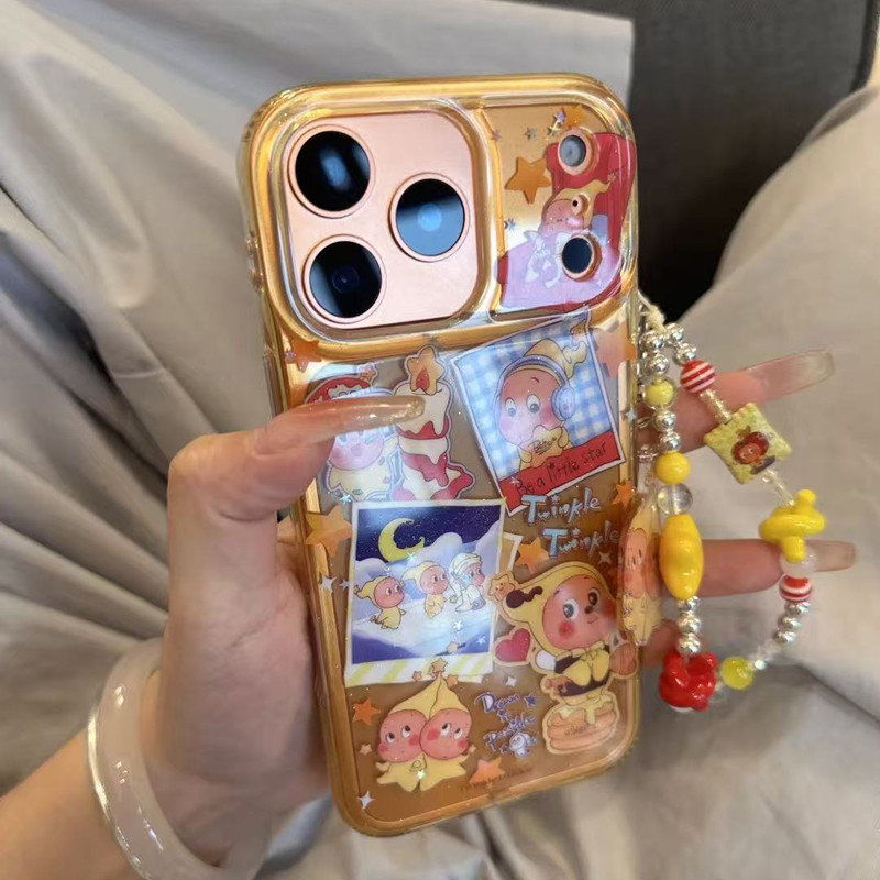 ภาพคนดาวผึ้งเหมาะสําหรับเคสโทรศัพท์มือถือ iPhone17, Apple 16promax ใหม่ 15pro ผู้หญิง 13 เคสป้องกัน 14 17pro 17promax 16pro 16 14pro 14promax 15 15promax