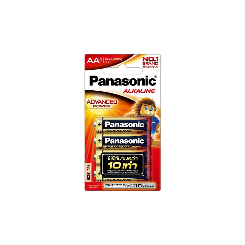 PANASONIC ถ่านอัลคาไลน์ รุ่น LR6T/4B ขนาด AA (4 ก้อน/แพ็ค)
