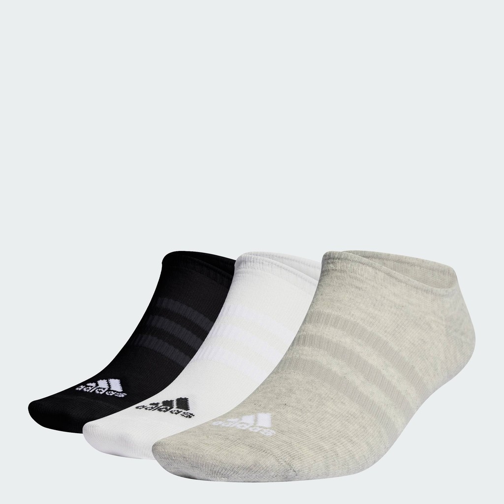 adidas ไลฟ์สไตล์ ถุงเท้าซ่อนขอบแบบบางและเบา (3 คู่) Unisex สีเทา IC1328