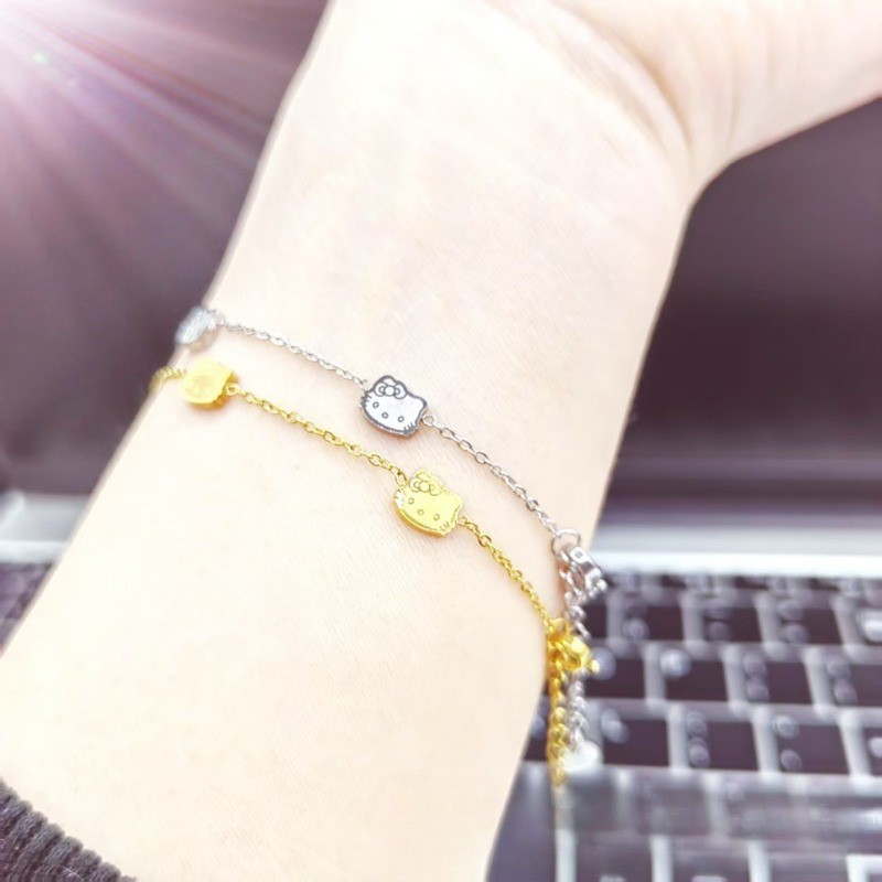 สร้อยข้อมือสแตนเลส ออกแบบเหมียวสุดฮิป สไตล์มาแรง