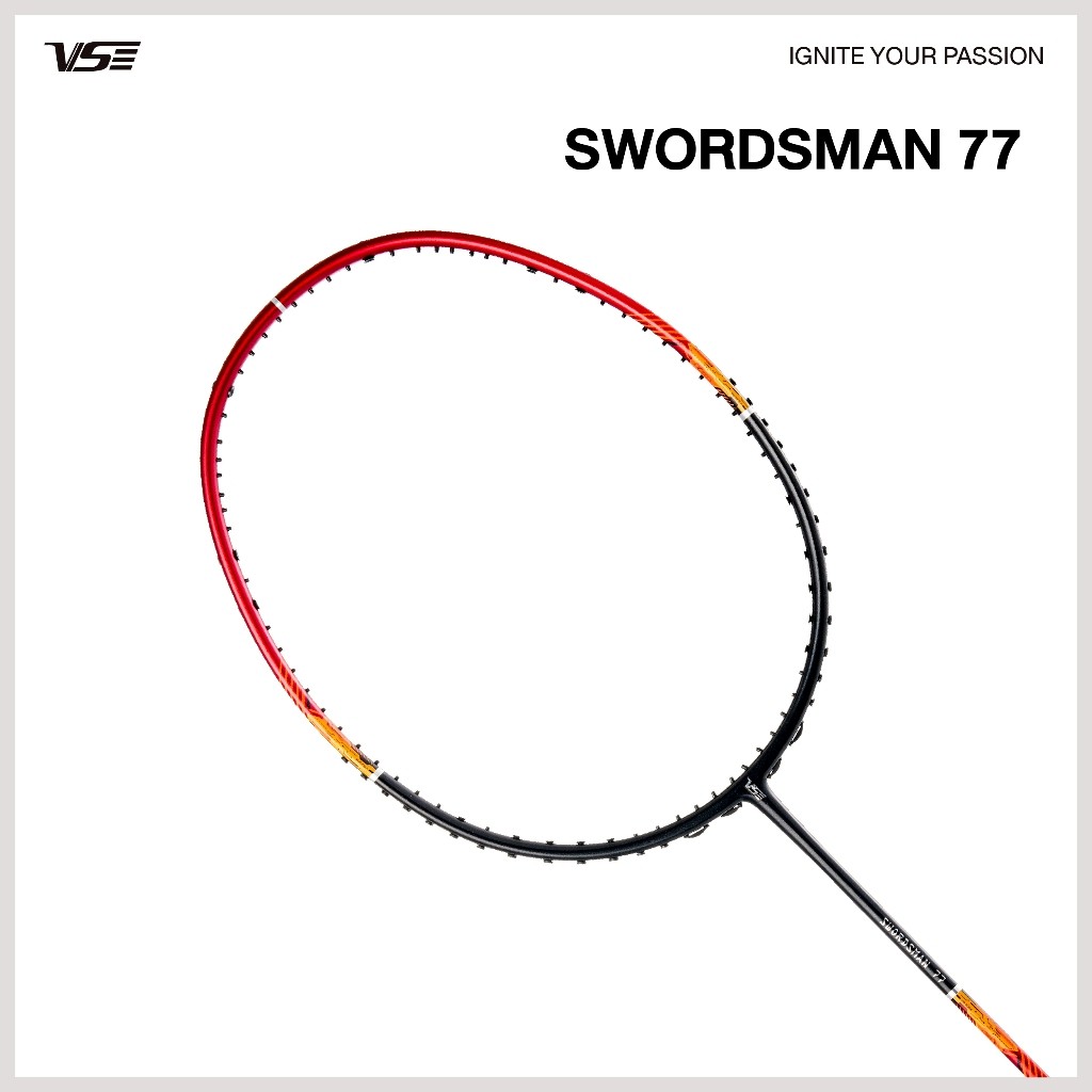 VS ไม้แบดมินตัน รุ่น SWORDSMAN77 5U แถมกริปคละสี+เอ็น+ซอง *ขึ้นเอ็น