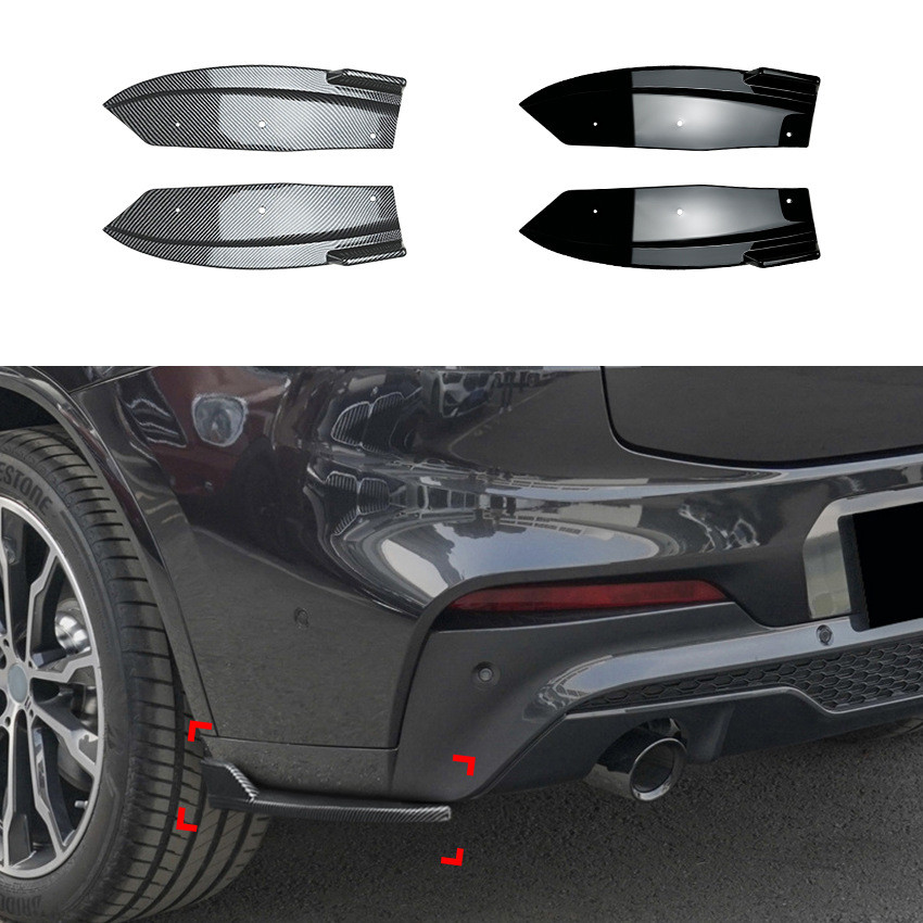 1 คู่/สําหรับ BMW X4 G02 M Sport 2018-2021 ด้านหลังมุม Air มีดรถสติกเกอร์, การปรับเปลี่ยนภายนอก