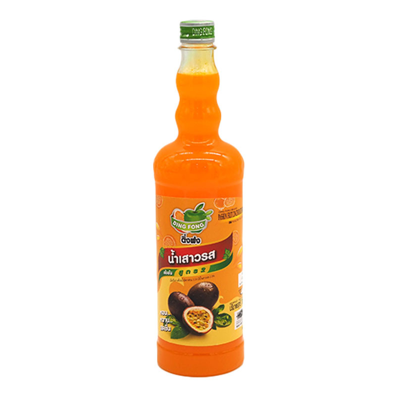 ติ่งฟง น้ำผลไม้ รสเสาวรส 760 มล. (DING FONG Passion Fruit 760 ml)