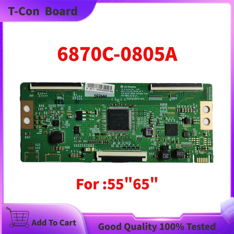 ทดสอบ 100% Original 6870C-0805A V19_UHD_TM120_V0.3 TCON สําหรับ LG TV Board 6870C 08805A Original Di