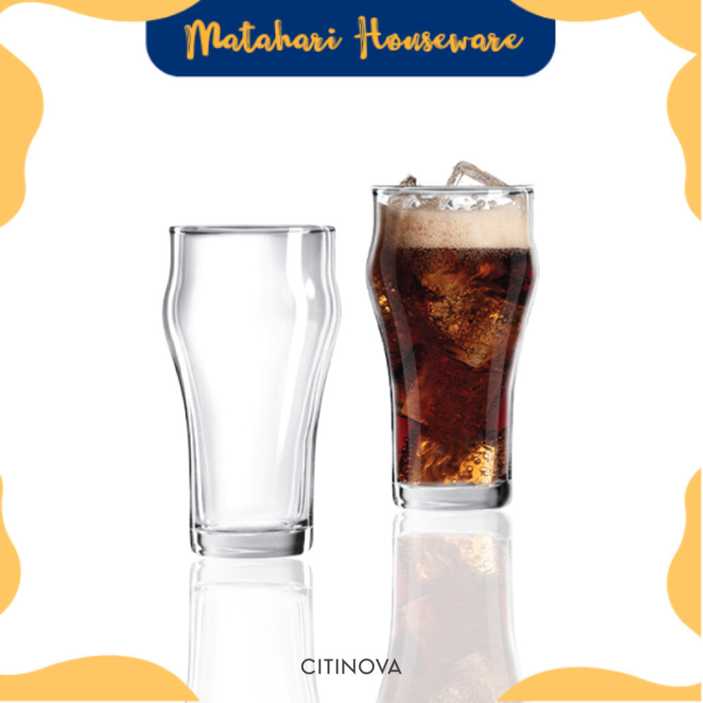 MH - Matahari Houseware - ถ้วยแก้ว Citinova Ohana 405 ml x 6 ชิ้นหัก