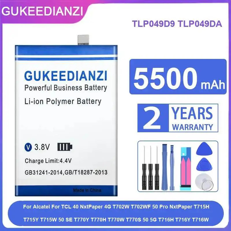 แบตเตอรี่ TLP049D9 TLP049DA สําหรับ Alcatel สําหรับ Tcl 40 Nxtpaper 4G T702W 50 Pro Nxtpaper T715H T
