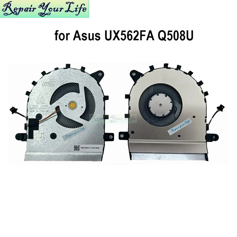 IiNotebook CPU Cooler พัดลมหม้อน้ําสําหรับ ASUS UX562 Q508 ZenBook Flip 15 UX562F UX562FA Q508U คอมพ