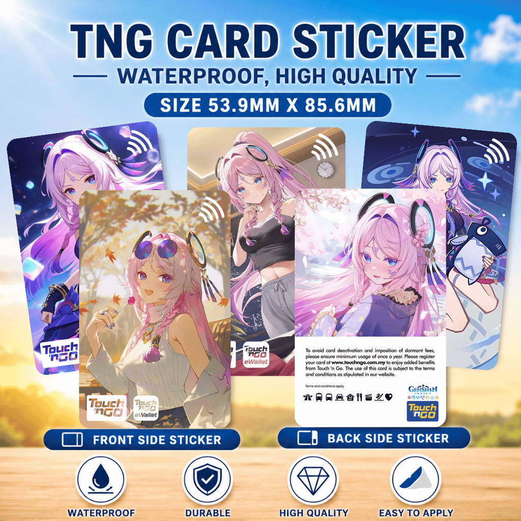 Touch n Go NFC Genshin Impact-Citlali-Card Sticker - Design Waterproof TNG Card Skin Sticker TNG eWa