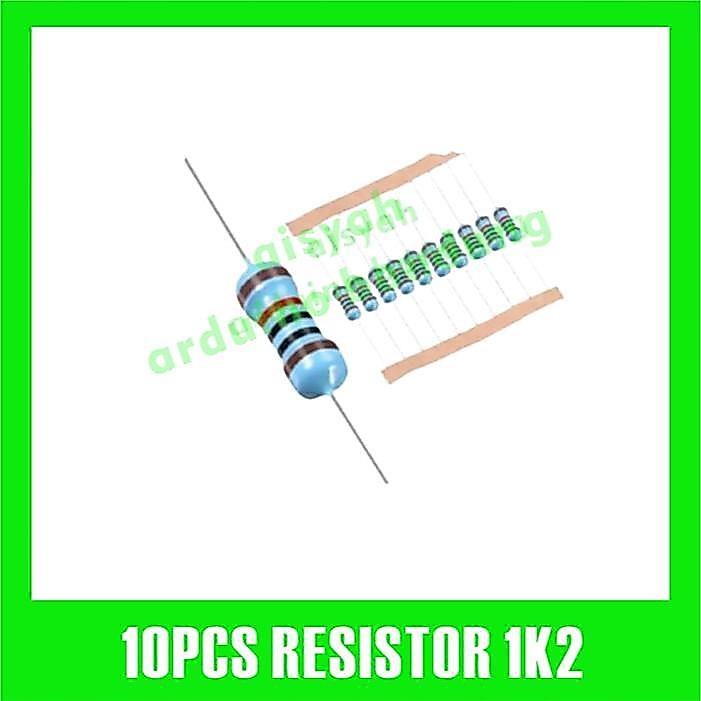 10X RESISTOR 1K2 1K2OHM 1/4W 1% ฟิล์มโลหะ