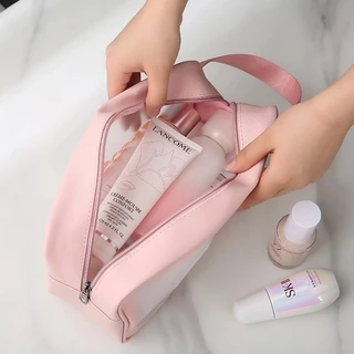 NEO กระเป๋าเครื่องสำอาง PVC โปร่งใส กันน้ำได้ ถุงใส่อุปกรณ์อาบน้ำ พกพาสะดวก ใส่ของได้เยอะ