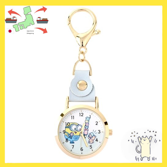 [Japanese Version] Fieldwork Pocket Watch Character Nurse Watch Women's Kids' Analog Minions Bob Tim