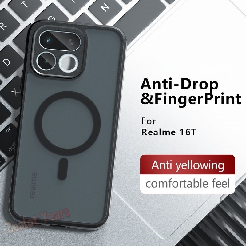 ปลอกสําหรับRealme 16T 16 Pro Plus 5G Realme 16Pro + เคสโทรศัพท์แม่เหล็กกันกระแทกMatteปกหลัง