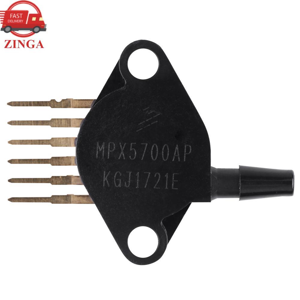 Zinga Zinga เซ็นเซอร์ความดัน 1PC Absolute Intergrated 15 ถึง 700KPA (2.18-101.5 PSI) MPX5700AP สีดำ