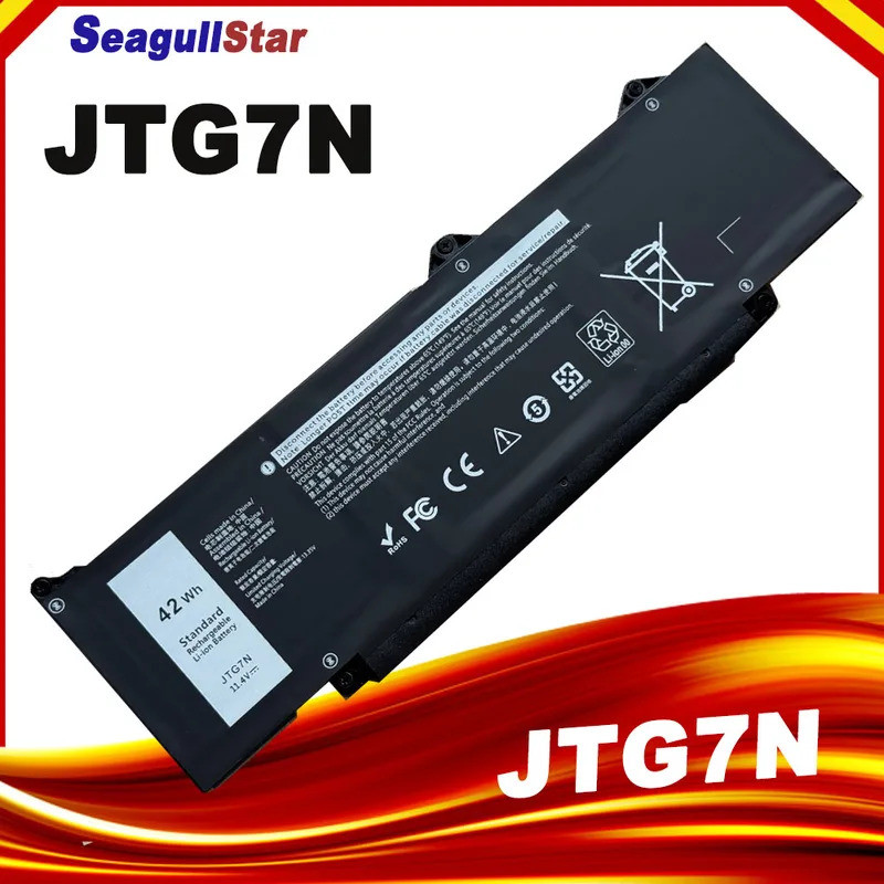 แบตเตอรี่แล็ปท็อปใหม่ JTG7N สําหรับ DELL 7RDGP 803W6 JTG7N DR02P 11.1V 42Wh