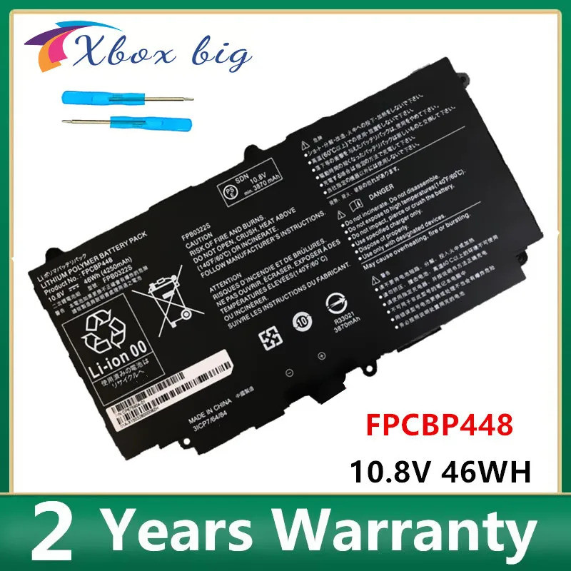 FPCBP448 FPB0322S แบตเตอรี่แล็ปท็อปใหม่สําหรับ Fujitsu Q775 Q736 Q737 CP675904-01 10.8V 46WH/4250mAh