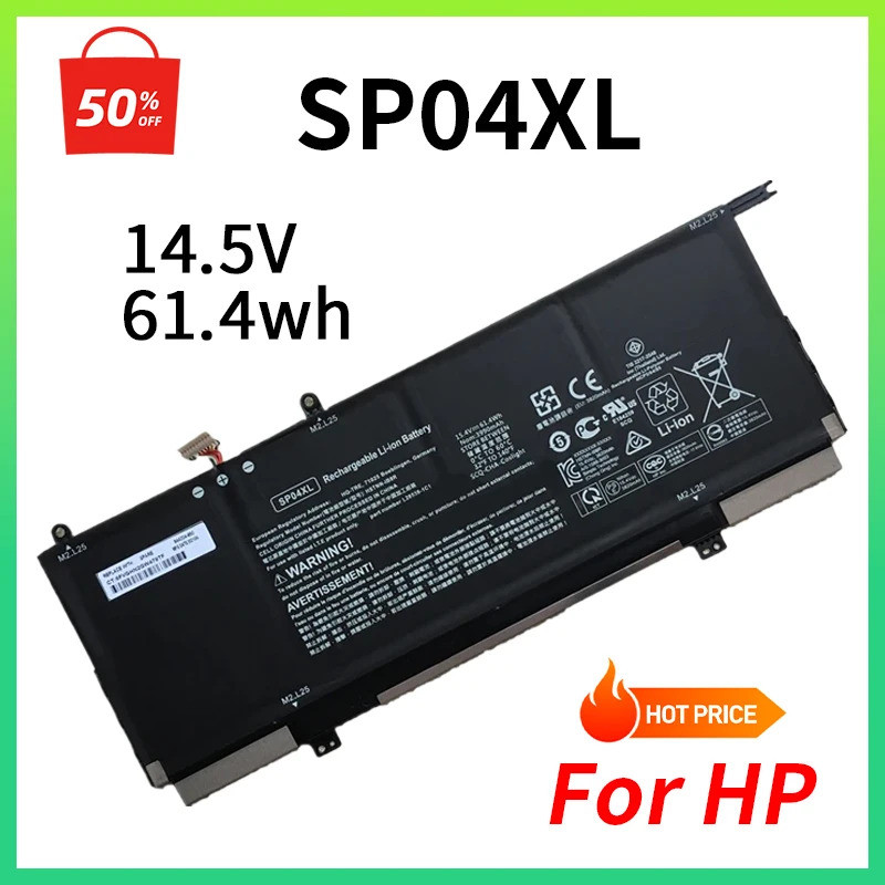 100% ใหม่ SP04XL TPN-Q203 Q204 แบตเตอรี่แล็ปท็อปสําหรับ HP Spectre X360 13-AP0000NA AP0609NZ AP0079T