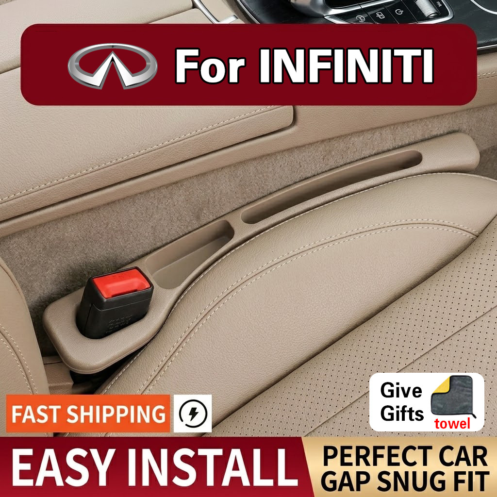 2PCS Car Seat Gap Plug Strip กล่องเก็บที่นั่งด้านข้าง Anti-leak Strip Artifact สําหรับ Infiniti Q60 