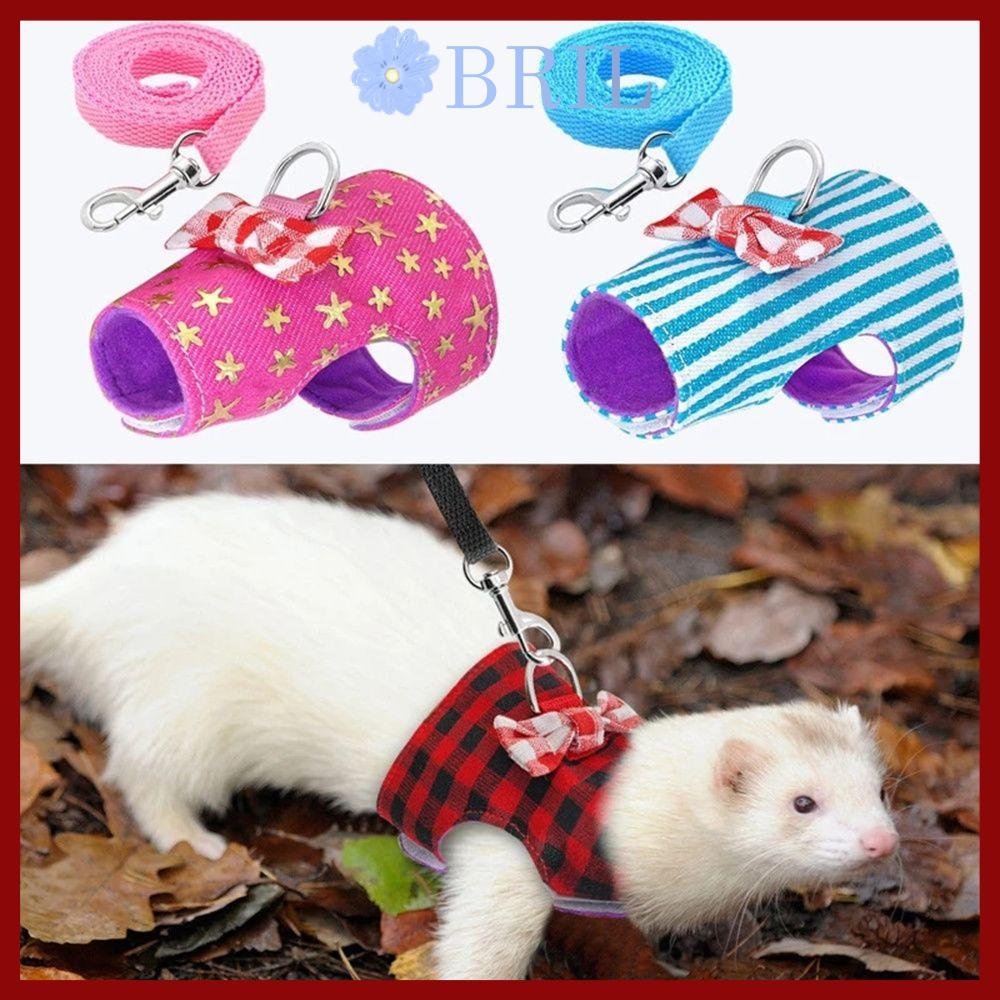 in stockbrill Small Pets Vest Bunny Hamster Accessories Bowtie Chest Strap Pet Supplies