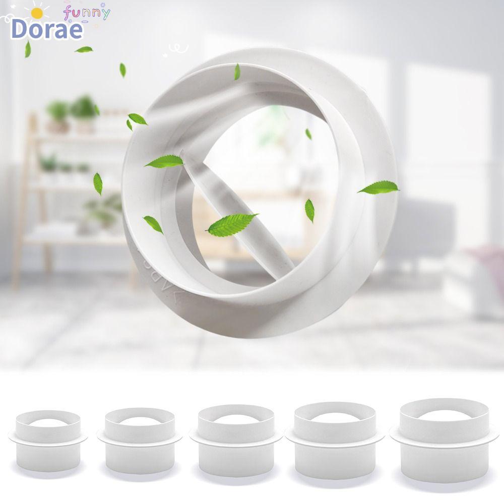DORAEZY เช็คท่อลมวาล์วระบายอากาศ, รอบ 80/100/110/150/200 มม. ท่อตรวจสอบวาล์ว, ท่อพลาสติกแบบพกพาร่าง Blocker บ้าน