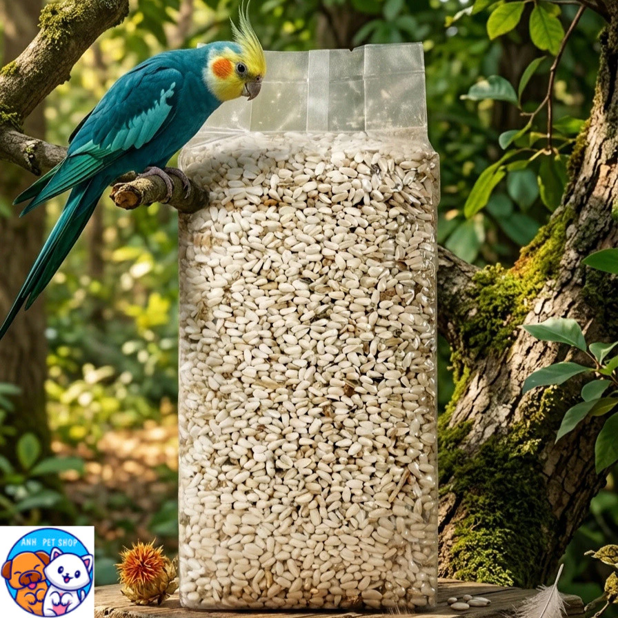 (Safflower Seeds) เมล็ดดอกคำฝอย สำหรับนกแก้วทุกสายพันธุ์ และสัตว์ฟันแทะ 1 kg.