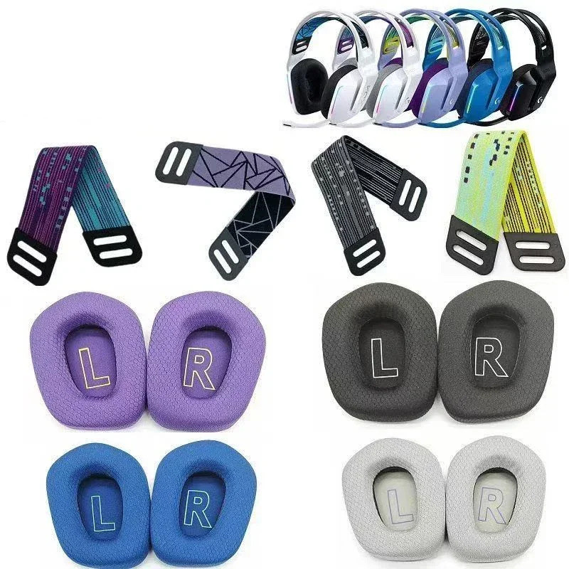 HWD เหมาะสําหรับ Logitech G733 ชุดหูฟัง G335 Earmuffs E-sports เกม Earmuffs G733 หัว Beam Pad Beam อุปกรณ์เสริม