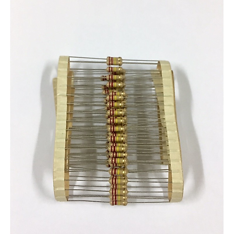 20ชิ้น Resistor 220k 1/2W +-5% ตัวต้านทาน 220เค 1/2 วัตต์ ค่าความผิดพลาด+-5% อะไหล่อิเล็กทรอนิกส์ อุปกรณ์อิเล็กทรอนิกส์