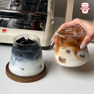 แก้วทรงกรวยกลับใสเรียบ แก้วน้ำมะนาว น้ำผลไม้ ค็อกเทล กาแฟเย็น สไตล์มินิมอลโฮมคาเฟ่ พร้อมส่ง