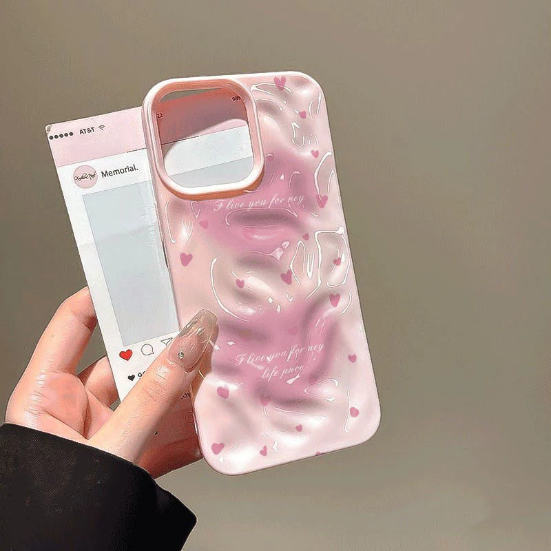 เคสไอโฟน 17 15 สำหรับ iPhone 13 16 11 15 14 12 Pro Max 15 14 16 6 6S Plus XR X XS ความรักเล็ก ๆ น้อย ๆ ที่หวาน