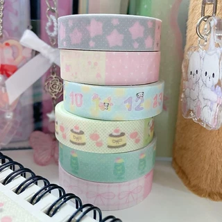 Steve 3m ความงามความอิ ่ มตัวต ่ ํา Panda Frosted Fine Glitter เทปดิจิตอลดาว Journal Deco สติกเกอร ์