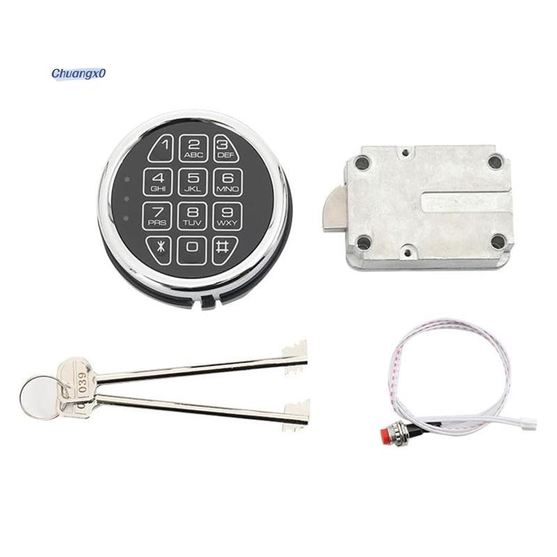 Chuangtfx03placement Solenoid Lock Chrome Digital Electronic Keypad Lock สําหรับ Swing Bolt ,Reset C