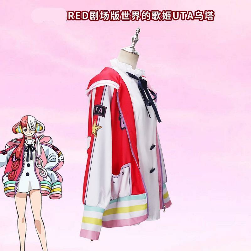 One Piece Cos Theater Version Red Ge Ji Uta Uta Uta Ge Ji Cosplay Outfit DAsJ