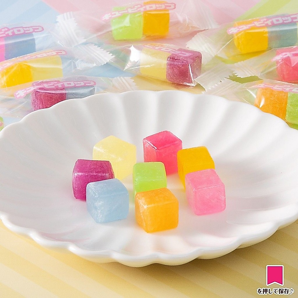 ญี่ปุ่นนําเข้า Bourbon Bourbon Fruit Candy ลูกอมแข็งรสชาติต่างๆ Candy สีสัน Cube Candy Snacks