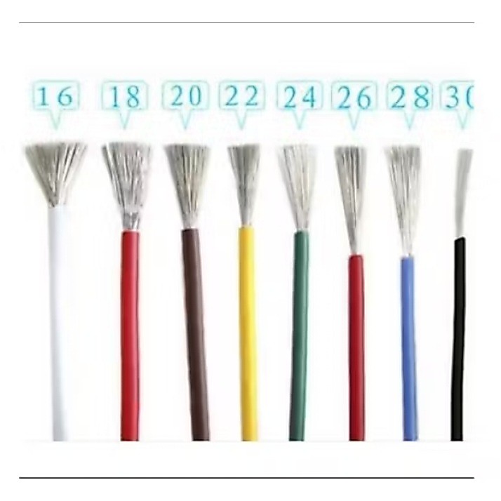 สายไฟ สายไฟเดี่ยว PVC-1007 16AWG 18AWG 20AWG  24AWG 80°C 300V ราคาต่อ 1 เมตร ตัดยาวตามจำนวนที่สั่ง